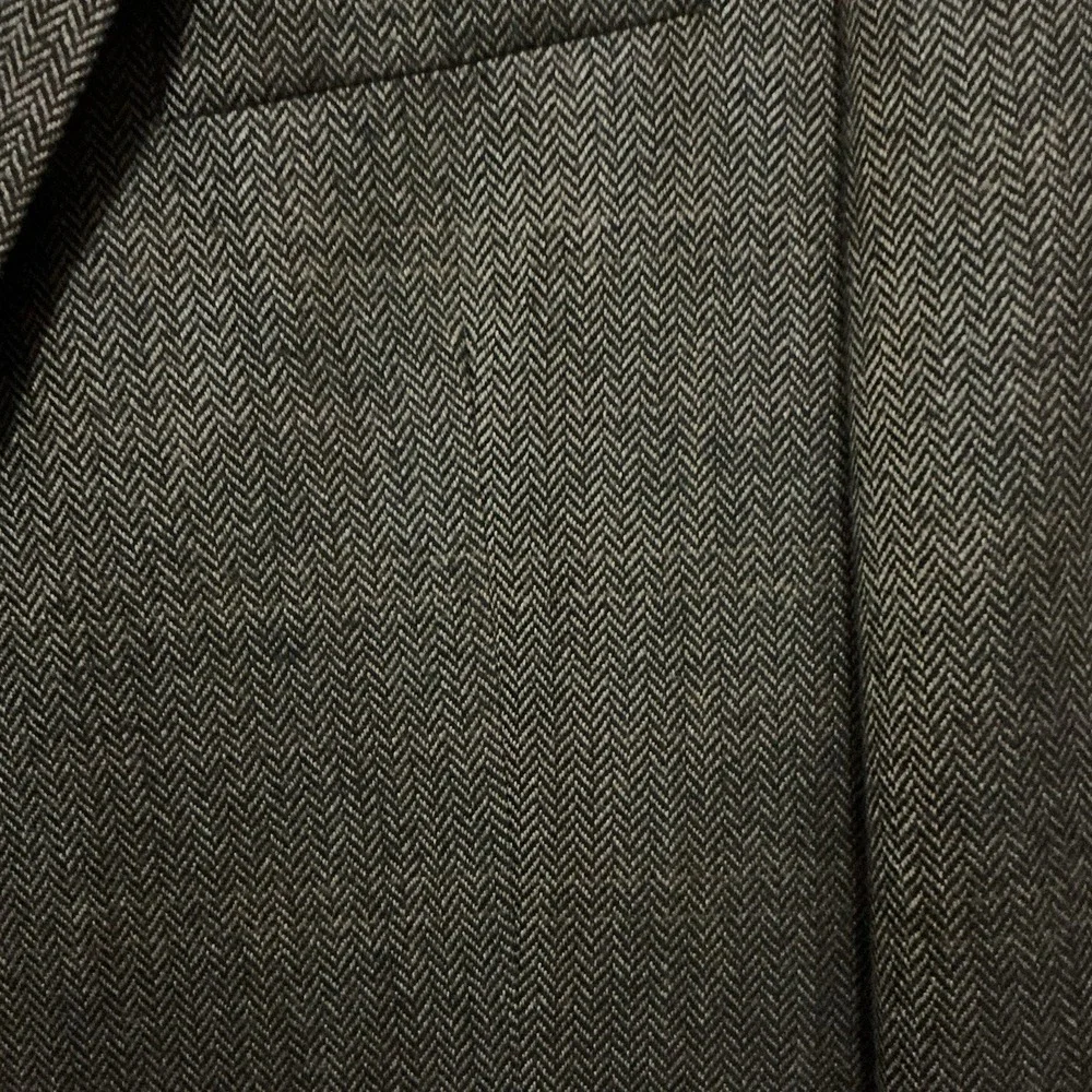 Lauren Ralph Lauren Men Sport Coat Jacket 44L Lambs‎ Wool Brown Herringbone